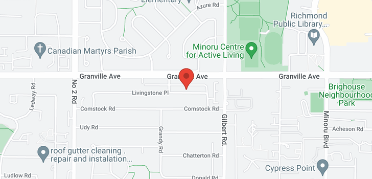 map of 6631 LIVINGSTONE PLACE